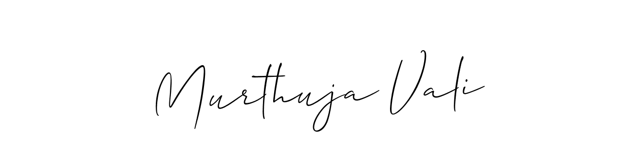 Design your own signature with our free online signature maker. With this signature software, you can create a handwritten (Allison_Script) signature for name Murthuja Vali. Murthuja Vali signature style 2 images and pictures png