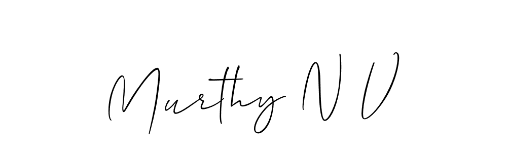 How to Draw Murthy N V signature style? Allison_Script is a latest design signature styles for name Murthy N V. Murthy N V signature style 2 images and pictures png