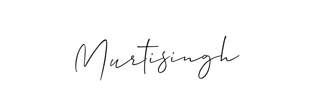 How to make Murtisingh name signature. Use Allison_Script style for creating short signs online. This is the latest handwritten sign. Murtisingh signature style 2 images and pictures png