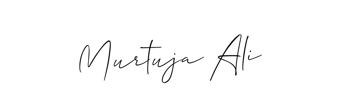 The best way (Allison_Script) to make a short signature is to pick only two or three words in your name. The name Murtuja Ali include a total of six letters. For converting this name. Murtuja Ali signature style 2 images and pictures png