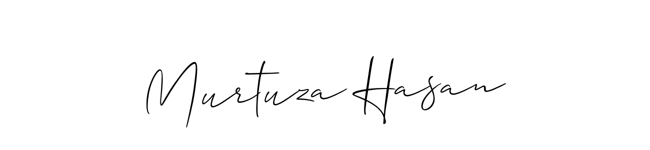 How to make Murtuza Hasan name signature. Use Allison_Script style for creating short signs online. This is the latest handwritten sign. Murtuza Hasan signature style 2 images and pictures png