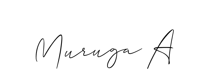 Also You can easily find your signature by using the search form. We will create Muruga A name handwritten signature images for you free of cost using Allison_Script sign style. Muruga A signature style 2 images and pictures png