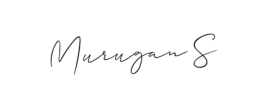 How to make Murugan S signature? Allison_Script is a professional autograph style. Create handwritten signature for Murugan S name. Murugan S signature style 2 images and pictures png