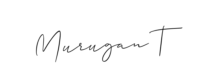 Also You can easily find your signature by using the search form. We will create Murugan T name handwritten signature images for you free of cost using Allison_Script sign style. Murugan T signature style 2 images and pictures png