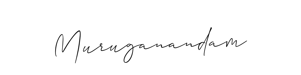 Create a beautiful signature design for name Muruganandam. With this signature (Allison_Script) fonts, you can make a handwritten signature for free. Muruganandam signature style 2 images and pictures png