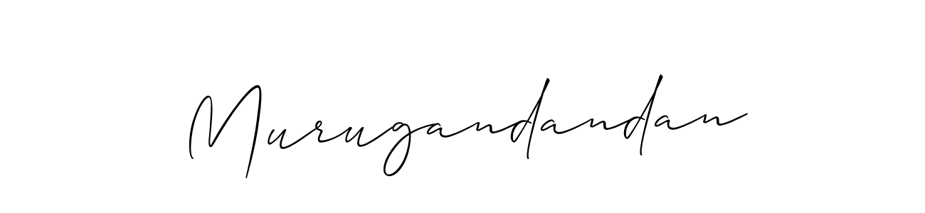 Use a signature maker to create a handwritten signature online. With this signature software, you can design (Allison_Script) your own signature for name Murugandandan. Murugandandan signature style 2 images and pictures png