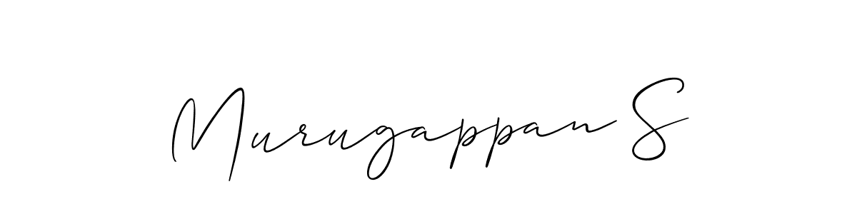 Create a beautiful signature design for name Murugappan S. With this signature (Allison_Script) fonts, you can make a handwritten signature for free. Murugappan S signature style 2 images and pictures png