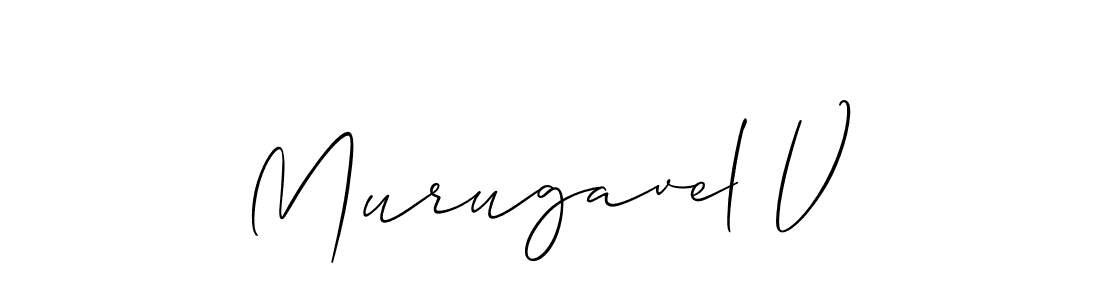 Make a beautiful signature design for name Murugavel V. Use this online signature maker to create a handwritten signature for free. Murugavel V signature style 2 images and pictures png