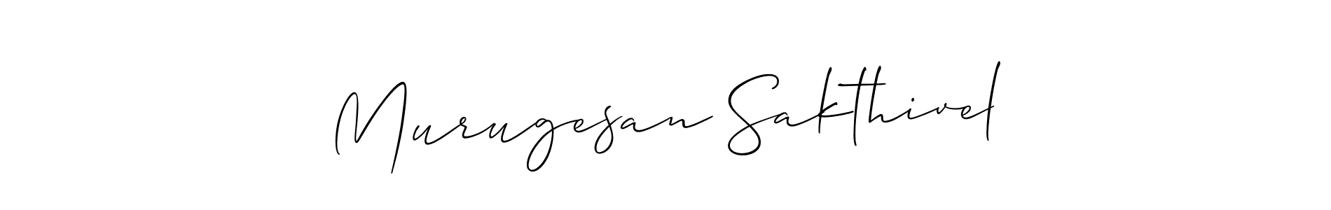 It looks lik you need a new signature style for name Murugesan Sakthivel. Design unique handwritten (Allison_Script) signature with our free signature maker in just a few clicks. Murugesan Sakthivel signature style 2 images and pictures png