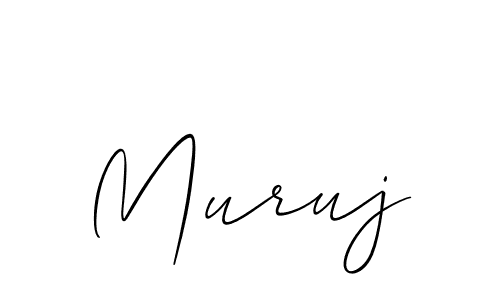 Design your own signature with our free online signature maker. With this signature software, you can create a handwritten (Allison_Script) signature for name Muruj. Muruj signature style 2 images and pictures png