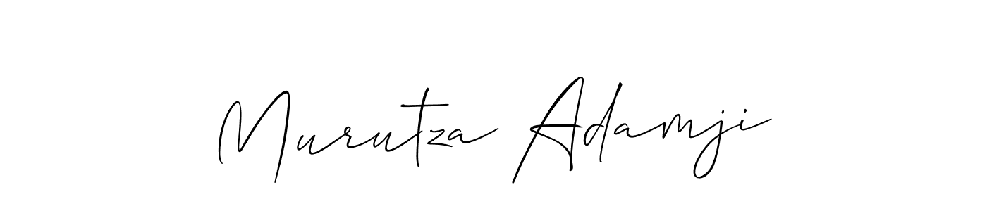 Design your own signature with our free online signature maker. With this signature software, you can create a handwritten (Allison_Script) signature for name Murutza Adamji. Murutza Adamji signature style 2 images and pictures png