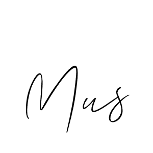 Design your own signature with our free online signature maker. With this signature software, you can create a handwritten (Allison_Script) signature for name Mus. Mus signature style 2 images and pictures png