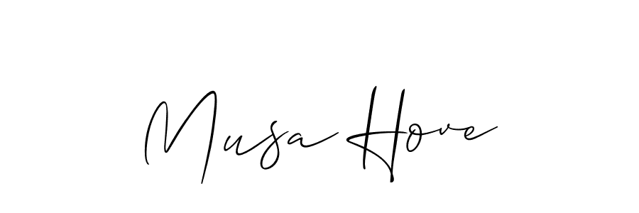 Best and Professional Signature Style for Musa Hove. Allison_Script Best Signature Style Collection. Musa Hove signature style 2 images and pictures png