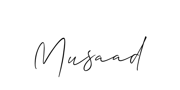 Also we have Musaad name is the best signature style. Create professional handwritten signature collection using Allison_Script autograph style. Musaad signature style 2 images and pictures png