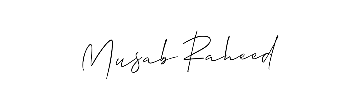 Check out images of Autograph of Musab Raheed name. Actor Musab Raheed Signature Style. Allison_Script is a professional sign style online. Musab Raheed signature style 2 images and pictures png