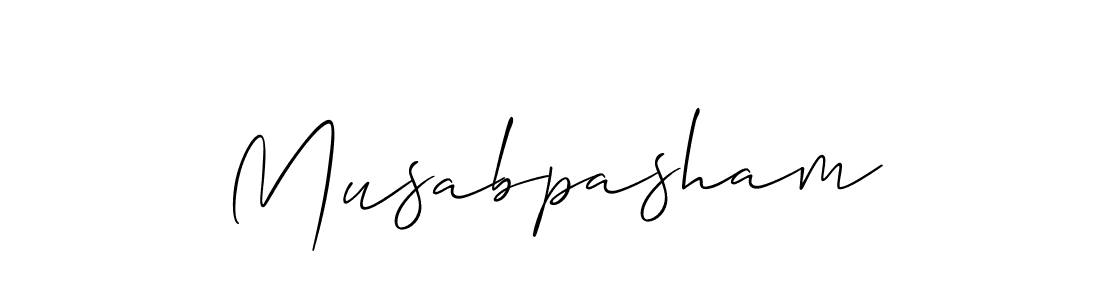 Make a short Musabpasham signature style. Manage your documents anywhere anytime using Allison_Script. Create and add eSignatures, submit forms, share and send files easily. Musabpasham signature style 2 images and pictures png