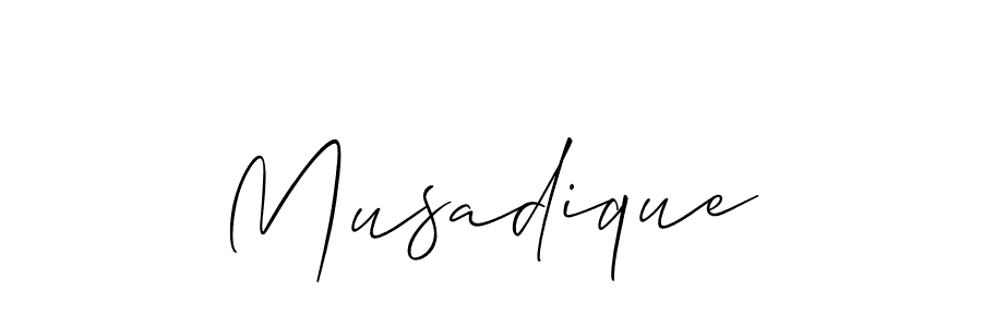 Make a short Musadique signature style. Manage your documents anywhere anytime using Allison_Script. Create and add eSignatures, submit forms, share and send files easily. Musadique signature style 2 images and pictures png