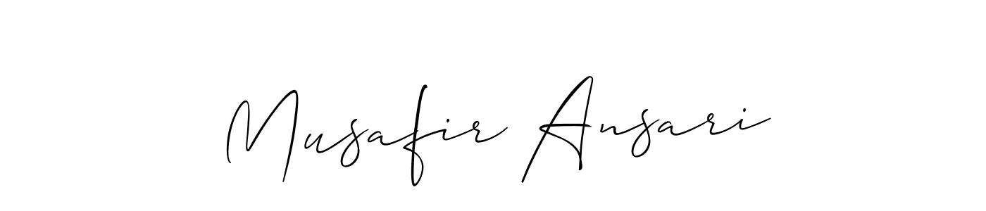 See photos of Musafir Ansari official signature by Spectra . Check more albums & portfolios. Read reviews & check more about Allison_Script font. Musafir Ansari signature style 2 images and pictures png