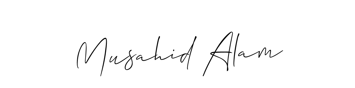 Musahid Alam stylish signature style. Best Handwritten Sign (Allison_Script) for my name. Handwritten Signature Collection Ideas for my name Musahid Alam. Musahid Alam signature style 2 images and pictures png