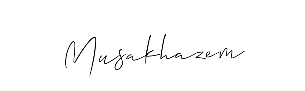 Similarly Allison_Script is the best handwritten signature design. Signature creator online .You can use it as an online autograph creator for name Musakhazem. Musakhazem signature style 2 images and pictures png