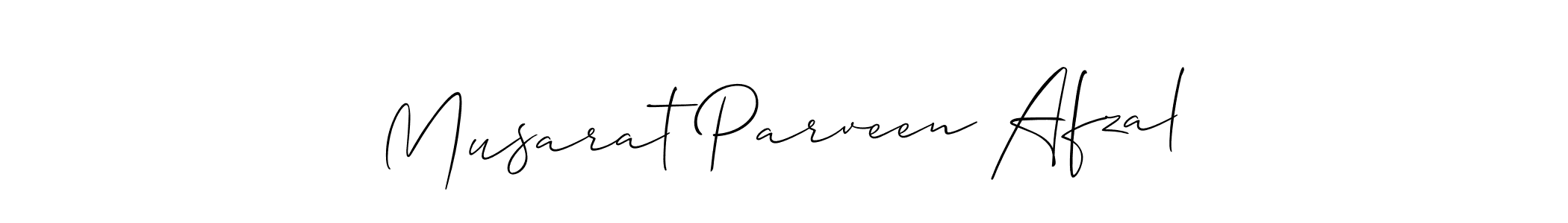 Use a signature maker to create a handwritten signature online. With this signature software, you can design (Allison_Script) your own signature for name Musarat Parveen Afzal. Musarat Parveen Afzal signature style 2 images and pictures png