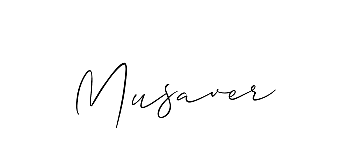 Use a signature maker to create a handwritten signature online. With this signature software, you can design (Allison_Script) your own signature for name Musaver. Musaver signature style 2 images and pictures png