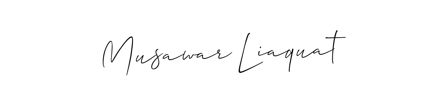 Also we have Musawar Liaquat name is the best signature style. Create professional handwritten signature collection using Allison_Script autograph style. Musawar Liaquat signature style 2 images and pictures png