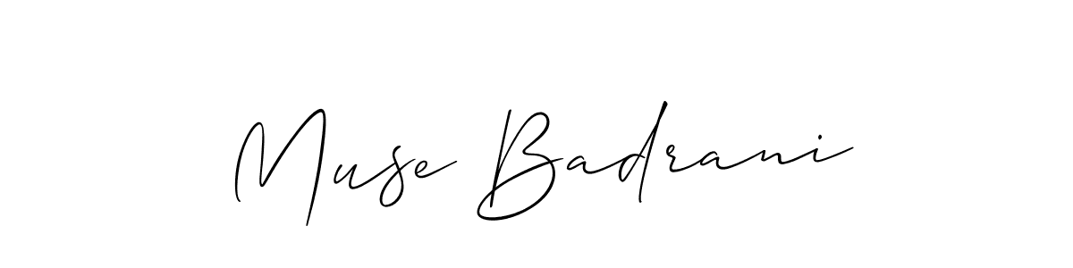 if you are searching for the best signature style for your name Muse Badrani. so please give up your signature search. here we have designed multiple signature styles  using Allison_Script. Muse Badrani signature style 2 images and pictures png