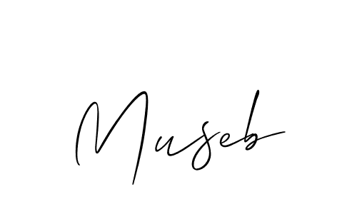 How to make Museb name signature. Use Allison_Script style for creating short signs online. This is the latest handwritten sign. Museb signature style 2 images and pictures png