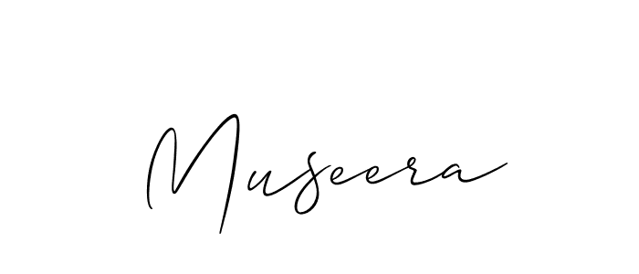 Allison_Script is a professional signature style that is perfect for those who want to add a touch of class to their signature. It is also a great choice for those who want to make their signature more unique. Get Museera name to fancy signature for free. Museera signature style 2 images and pictures png