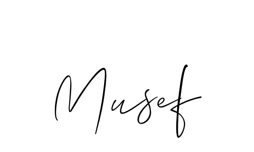 You should practise on your own different ways (Allison_Script) to write your name (Musef) in signature. don't let someone else do it for you. Musef signature style 2 images and pictures png