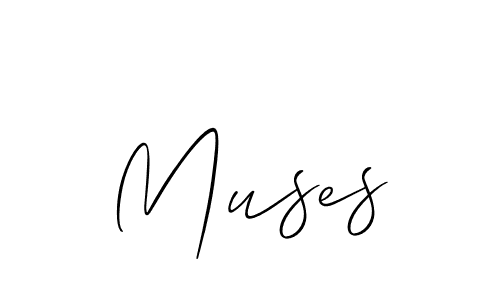 Use a signature maker to create a handwritten signature online. With this signature software, you can design (Allison_Script) your own signature for name Muses. Muses signature style 2 images and pictures png