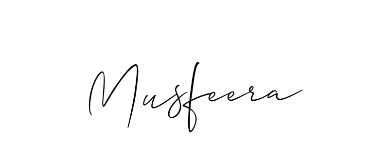 Also we have Musfeera name is the best signature style. Create professional handwritten signature collection using Allison_Script autograph style. Musfeera signature style 2 images and pictures png