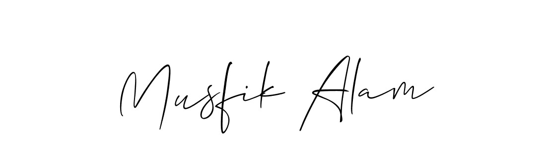 Also You can easily find your signature by using the search form. We will create Musfik Alam name handwritten signature images for you free of cost using Allison_Script sign style. Musfik Alam signature style 2 images and pictures png