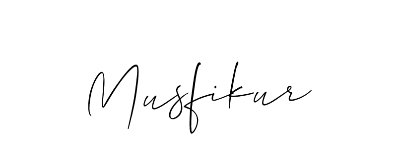 How to make Musfikur signature? Allison_Script is a professional autograph style. Create handwritten signature for Musfikur name. Musfikur signature style 2 images and pictures png