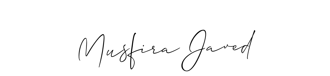 Also we have Musfira Javed name is the best signature style. Create professional handwritten signature collection using Allison_Script autograph style. Musfira Javed signature style 2 images and pictures png