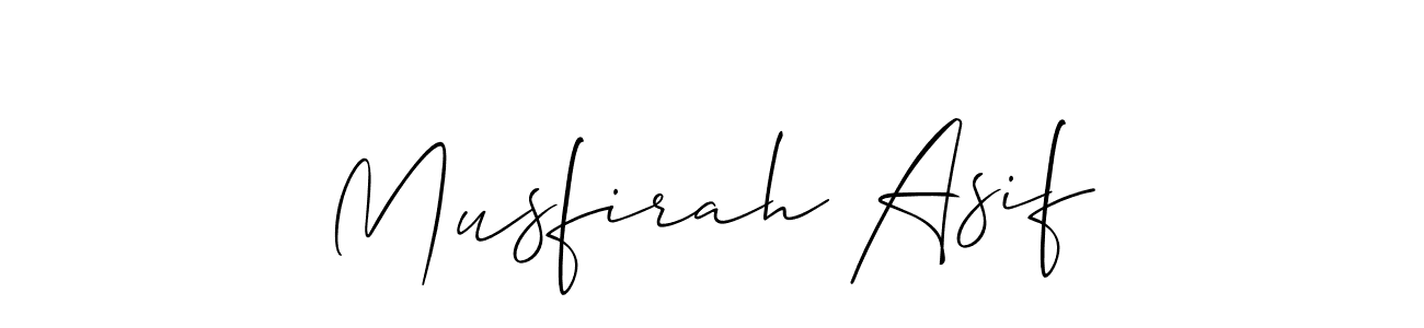 Musfirah Asif stylish signature style. Best Handwritten Sign (Allison_Script) for my name. Handwritten Signature Collection Ideas for my name Musfirah Asif. Musfirah Asif signature style 2 images and pictures png