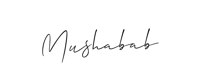 Make a beautiful signature design for name Mushabab. Use this online signature maker to create a handwritten signature for free. Mushabab signature style 2 images and pictures png