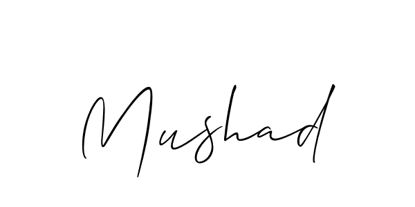 Similarly Allison_Script is the best handwritten signature design. Signature creator online .You can use it as an online autograph creator for name Mushad. Mushad signature style 2 images and pictures png