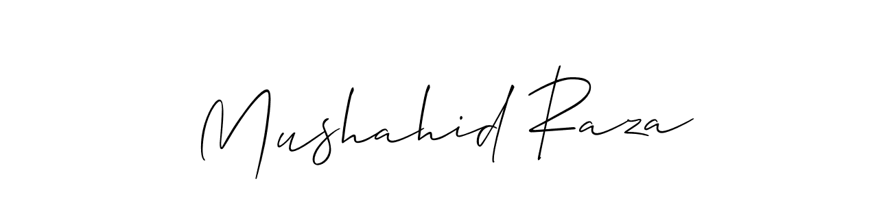 You should practise on your own different ways (Allison_Script) to write your name (Mushahid Raza) in signature. don't let someone else do it for you. Mushahid Raza signature style 2 images and pictures png