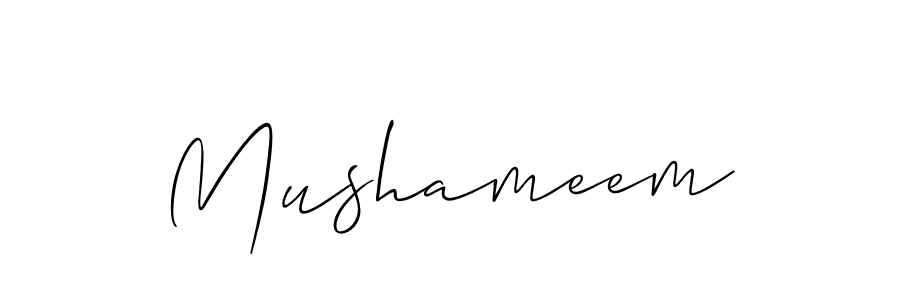 Make a beautiful signature design for name Mushameem. Use this online signature maker to create a handwritten signature for free. Mushameem signature style 2 images and pictures png