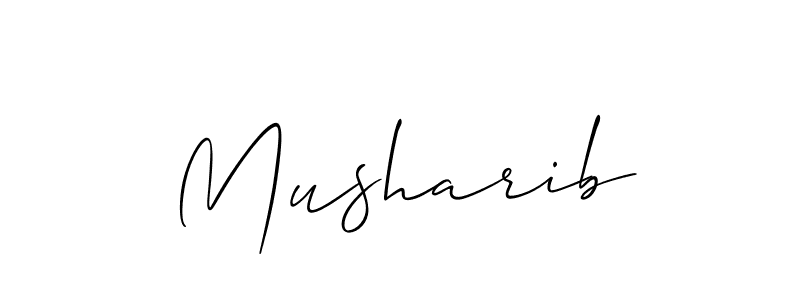 Also we have Musharib name is the best signature style. Create professional handwritten signature collection using Allison_Script autograph style. Musharib signature style 2 images and pictures png