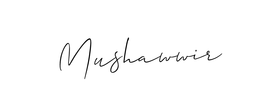 Design your own signature with our free online signature maker. With this signature software, you can create a handwritten (Allison_Script) signature for name Mushawwir. Mushawwir signature style 2 images and pictures png