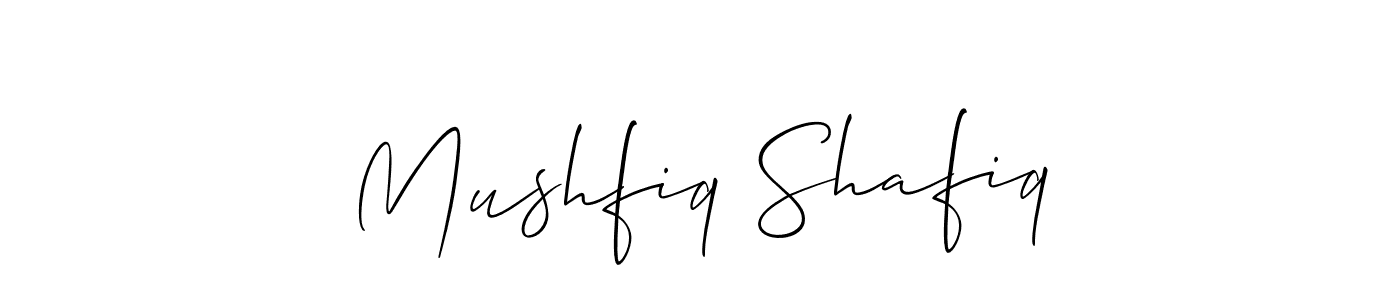 It looks lik you need a new signature style for name Mushfiq Shafiq. Design unique handwritten (Allison_Script) signature with our free signature maker in just a few clicks. Mushfiq Shafiq signature style 2 images and pictures png