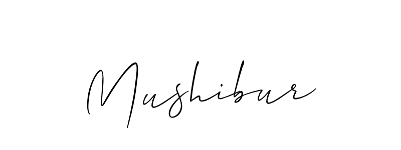 Also we have Mushibur name is the best signature style. Create professional handwritten signature collection using Allison_Script autograph style. Mushibur signature style 2 images and pictures png