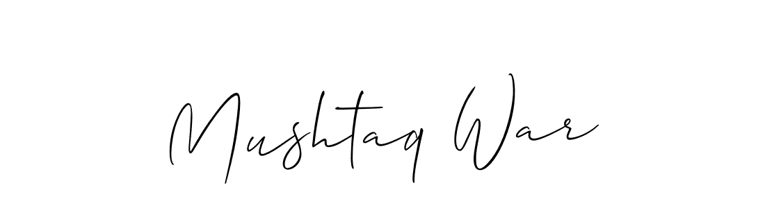 You should practise on your own different ways (Allison_Script) to write your name (Mushtaq War) in signature. don't let someone else do it for you. Mushtaq War signature style 2 images and pictures png