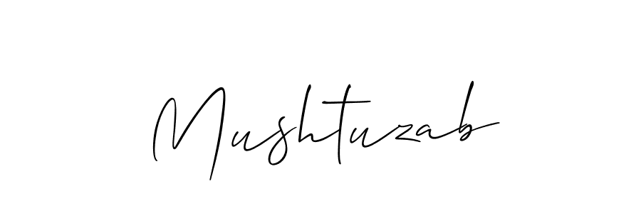 Also You can easily find your signature by using the search form. We will create Mushtuzab name handwritten signature images for you free of cost using Allison_Script sign style. Mushtuzab signature style 2 images and pictures png
