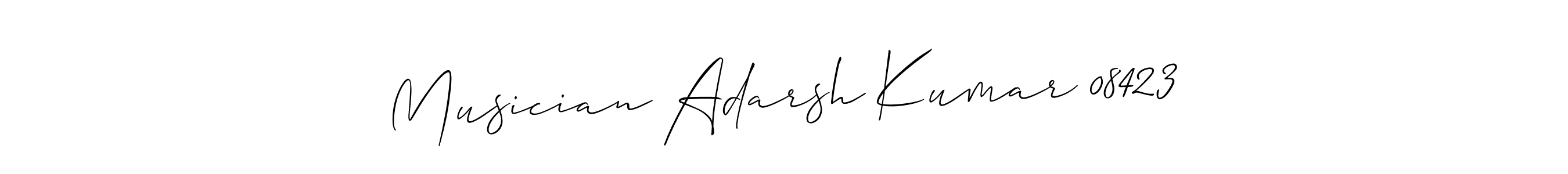 Musician Adarsh Kumar 08423 stylish signature style. Best Handwritten Sign (Allison_Script) for my name. Handwritten Signature Collection Ideas for my name Musician Adarsh Kumar 08423. Musician Adarsh Kumar 08423 signature style 2 images and pictures png