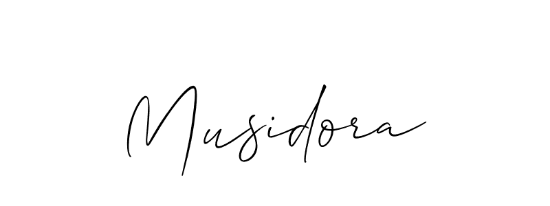Make a short Musidora signature style. Manage your documents anywhere anytime using Allison_Script. Create and add eSignatures, submit forms, share and send files easily. Musidora signature style 2 images and pictures png