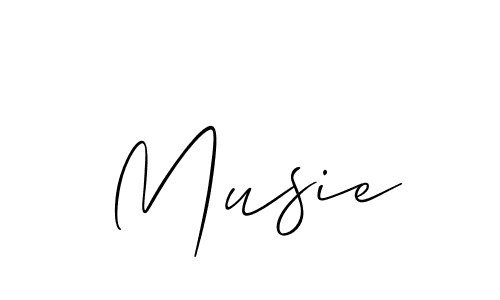Make a short Musie signature style. Manage your documents anywhere anytime using Allison_Script. Create and add eSignatures, submit forms, share and send files easily. Musie signature style 2 images and pictures png